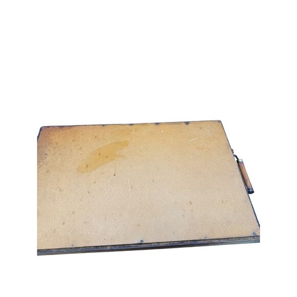 Vintage Wood Serving Tray Tapestry Tile Design Boho 70s Y2K Decor FLAW - Picture 6 of 6